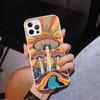Boho Hippy Mushroom Sunrise Phone Case For iPhone 13 12 Mini 11 Pro Max XS XR X SE 7 8 Plus 5S 5 6S 6 Gift Print Cover Fundas
