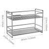 Modern 2-Tier Stainless Steel Countertop Spice Rack