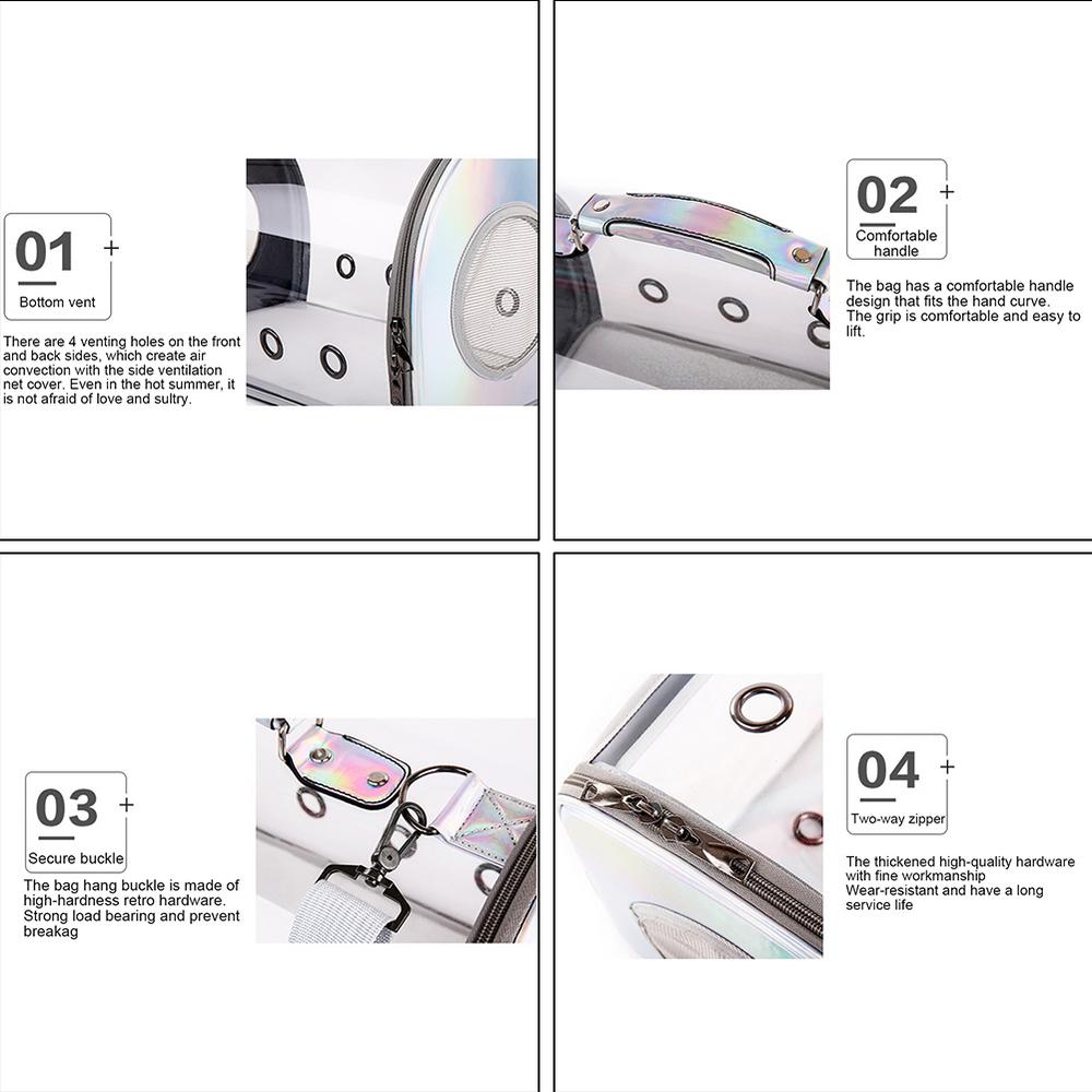 Cat Pet Carrier Backpack Space Pet Handbag Transparent Bubble Pet Backpack Transport Breathable Pack Dog Pets Supplies