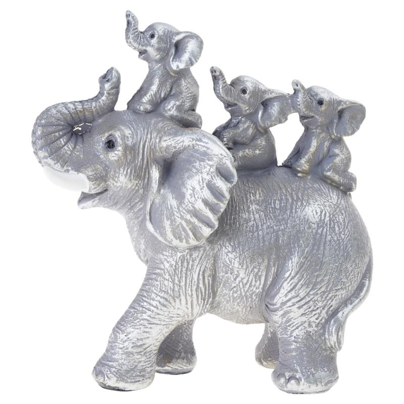 Stilvolle Harz Baby und Mutter Elefanten Familie Figur Statue für Zuhause Tischplatte und Regale Dekorationen und Bedeutsames Geschenk