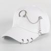 Dad Hat Creative Piercing Ring Baseball Cap Punk Hip Hop Caps Cotton Adult Casual Solid Adjustable Unisex Caps
