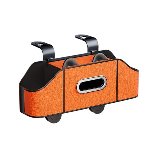 Car Backseat Organizer with Cup Holder Tissue Box Multifunctional Universal Automotive Seat Headrest Hanging Storage Box Hook Car Accessories