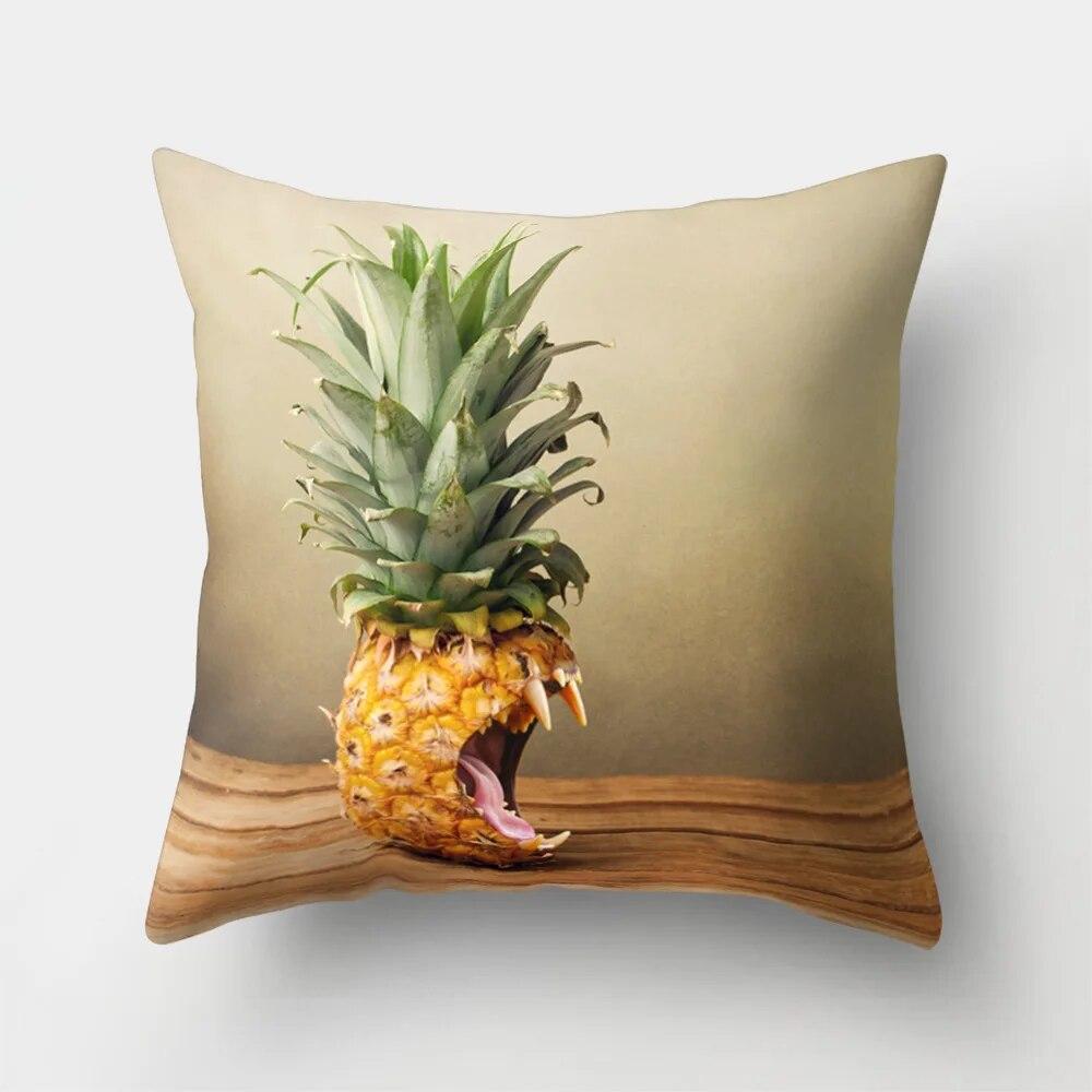 Home Cushion Cover Car Pillow  Pineapple Cartoon   Office   Creative