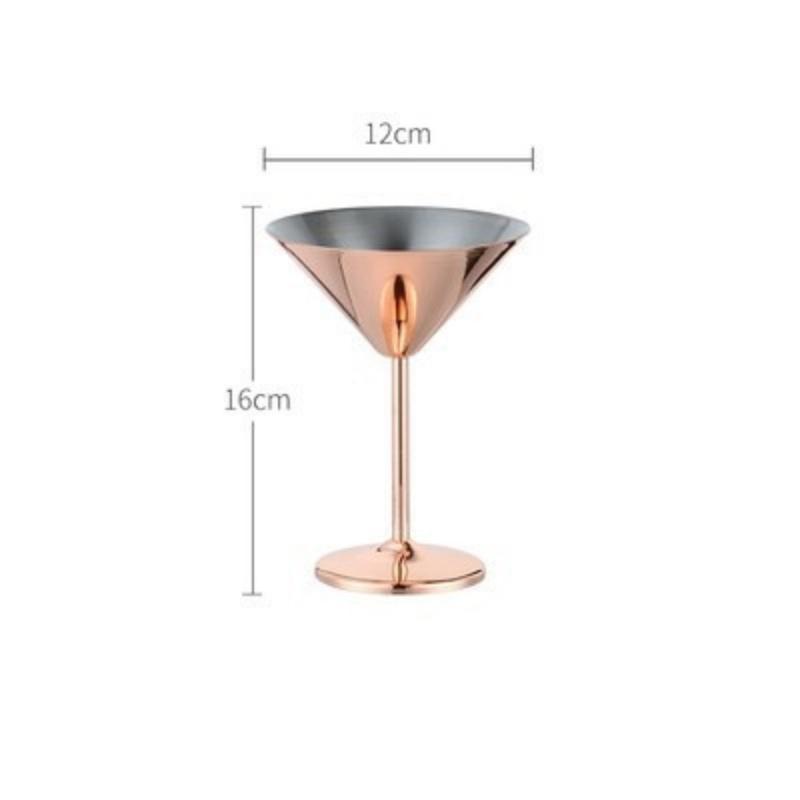 Stainless Steel Champagne Glases Electroplating Agave Cup Liquor Cocktail Goblet Juice Tumbler Party Restaurant Drinkware Cup
