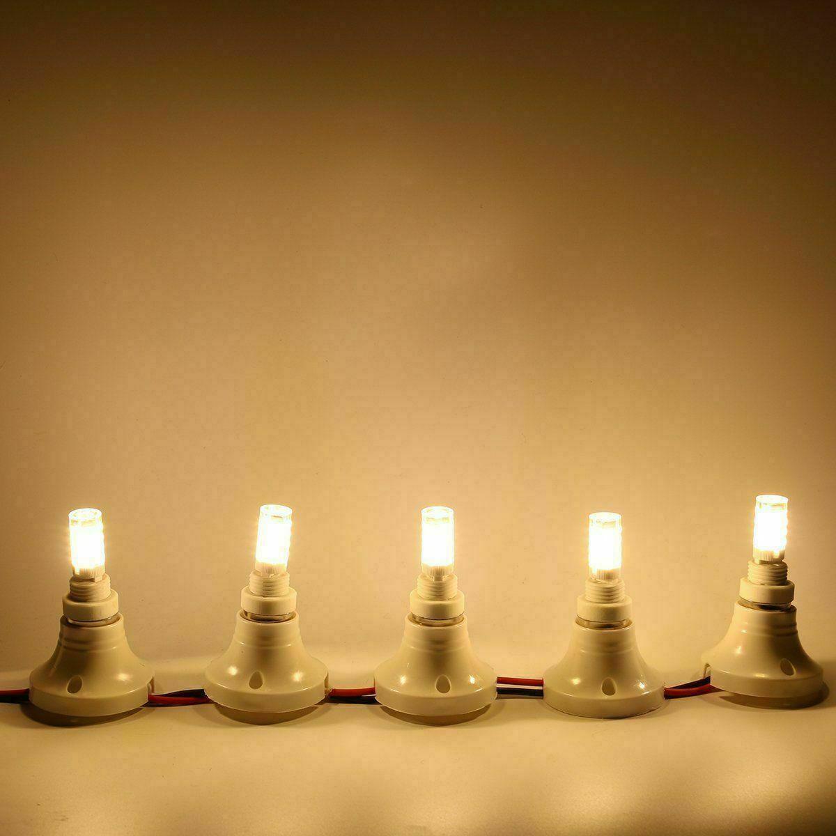 

10PCS Міні світлодіодна кукурудзяна лампа G9 керамічна лампа 220 В 51 світлодіод замінює галогенну лампу теплим білим кольором