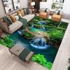 Nature Landscape Carpet Mat Rug Mountain Forest Waterfall Beach Non-Slip Durable Home Decoration Living Room Bedroom Floor Mat