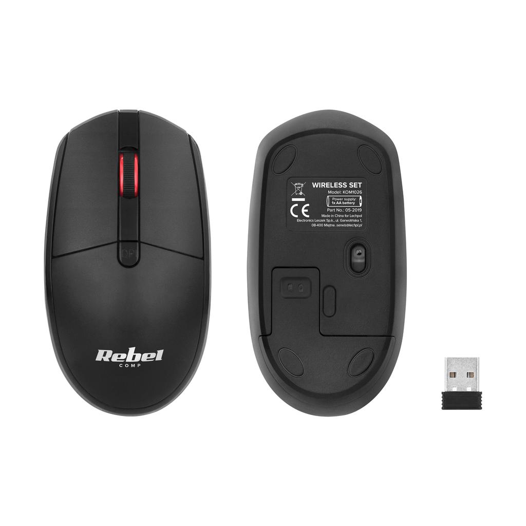 Rebel WS400 wireless keyboard and mouse set