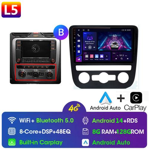 Fortress AI Voice Wireless CarPlay Android Auto Radio pentru Volkswagen Scirocco 2008-2013 4G Multimedia Auto GPS 2din radio auto