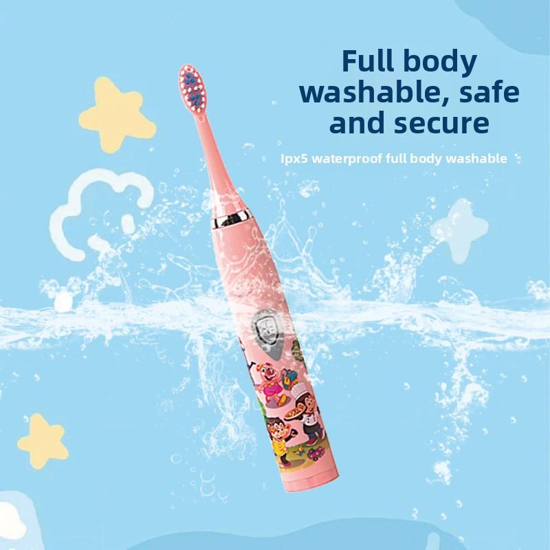 Children's Electric Toothbrush, Soft-bristled Electric Toothbrush, Battery Model, One-click Start Weston Electric Toothbrush