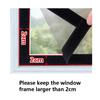 Black Window Mesh Lightning Lock Double Zipper Design for Home Doors and Windows, Mosquito and Fly Proof Window Screen.
