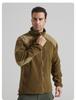 Herren Taktische Fleece Kapuzenjacke mit Stehkragen