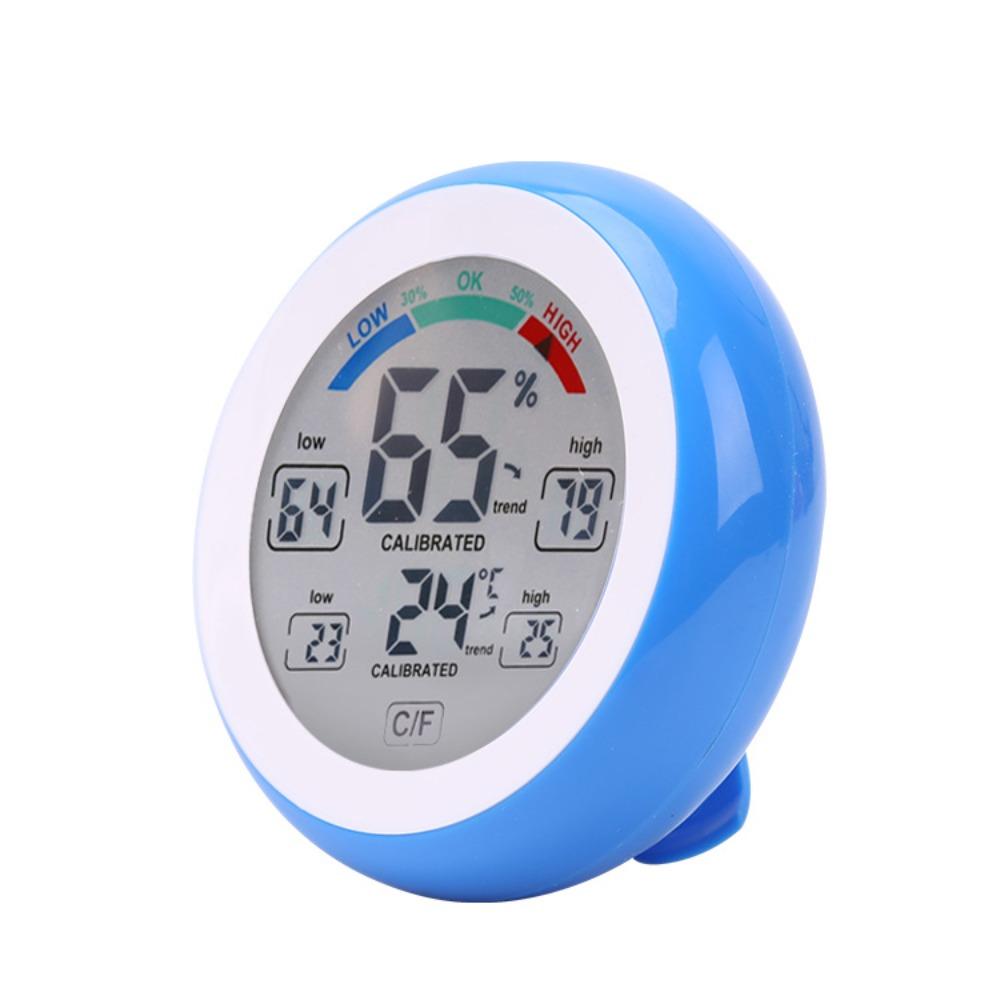 Circular Temperature Humidity Meter  Temperature Humidity Tester Alarm Clock  Car Auto