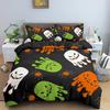 Halloween Decorations Duvet Cover Twin Cartoon Pumpkin Comforter Cover Lantern Ghost Quilt Cover Kids Boys Girls Holiday Gifts