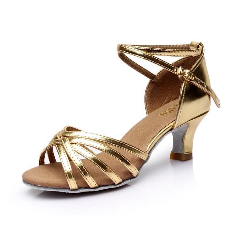 Lyxiga Satin Damskor för Modern Dans, Bollrum, Latin, Tango med Bekväm 5 cm Klack