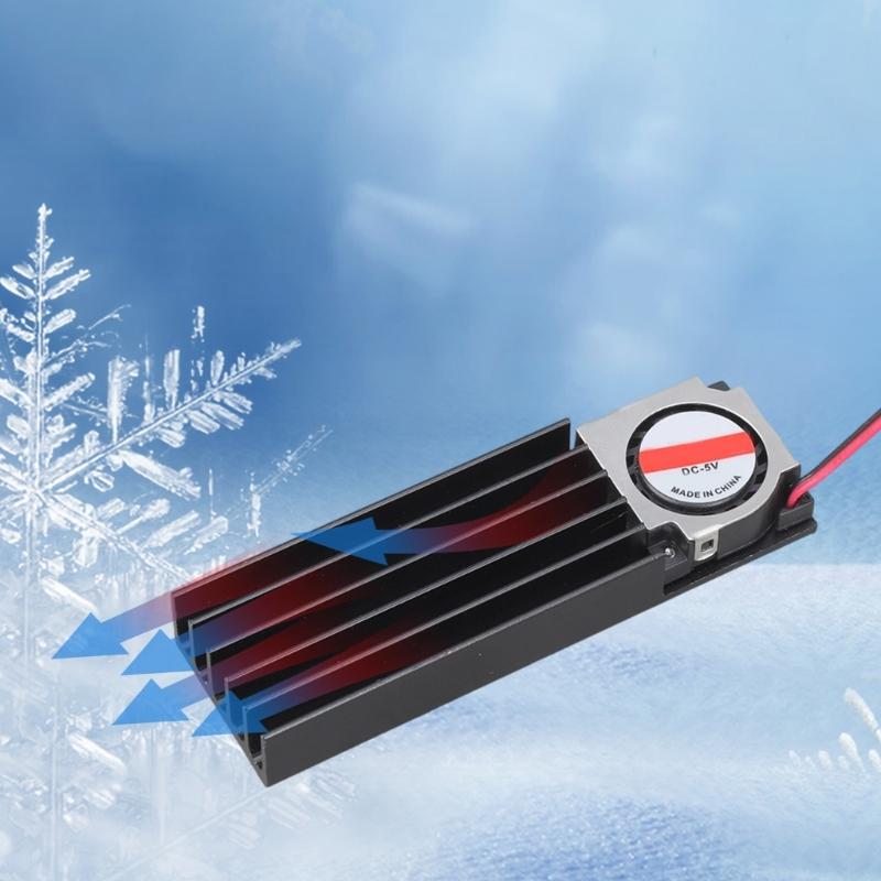 High Performances Aluminum Alloy SSD Coolers With Heat Sink For M.2 NVMe 2280 SSD 5V Thermal Management