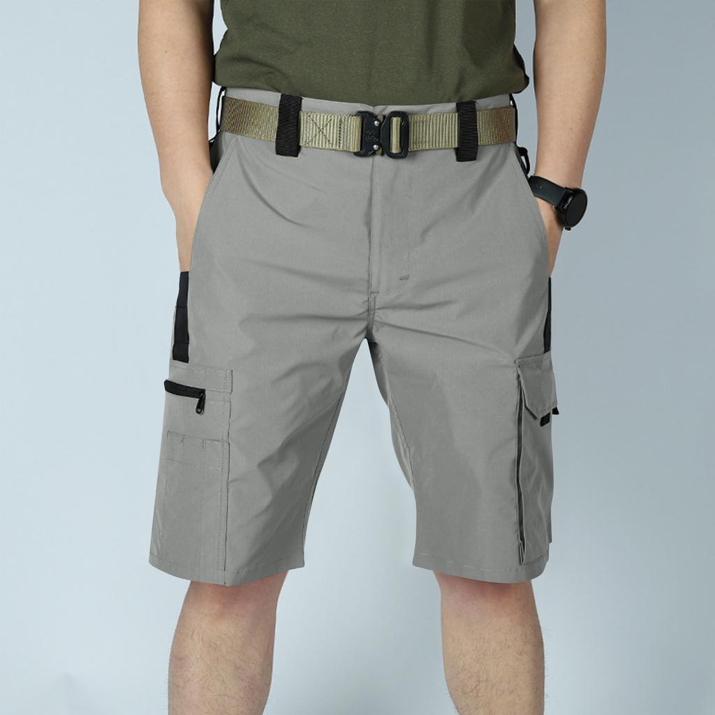 Men's Belted Multi Pocket Shorts Outdoor Casual Sportswear Shorts