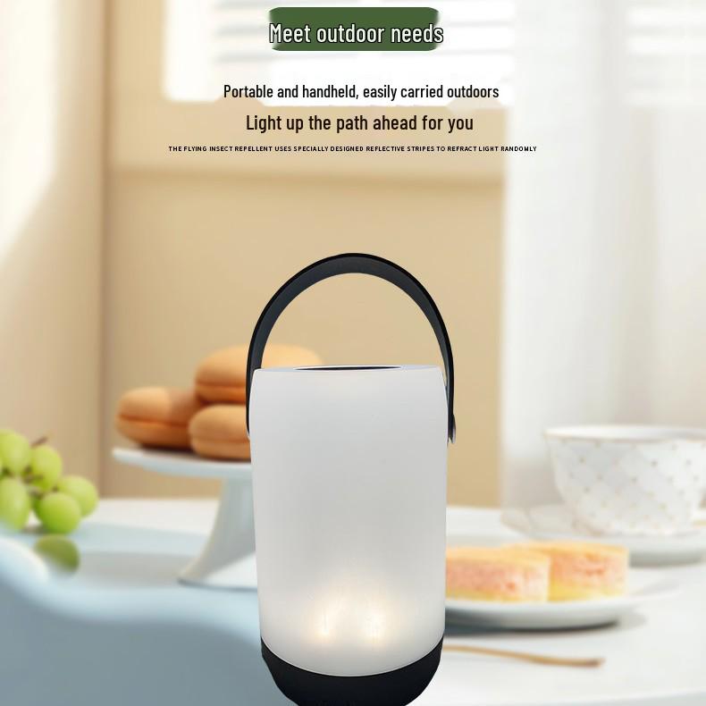 Portable Waterproof LED Table Lamp with Type-C Fast Charging for Outdoor & Bedroom Use
