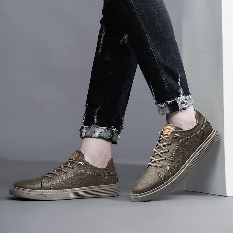 

The 2026 New Spring and Autumn Fashi and Versatile Men s Casual Shoes Are Comfortable To Wear All Year Round luxury shoes 36 коричневый