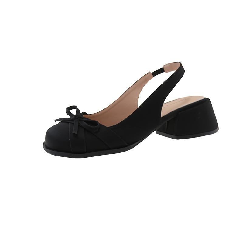 Fashion 2025 Summer Fashion Women Thick Heel Sandals Ladies Casual Slip on Party Dress Singbacks Sandalias Pink Mary Jane Shoes