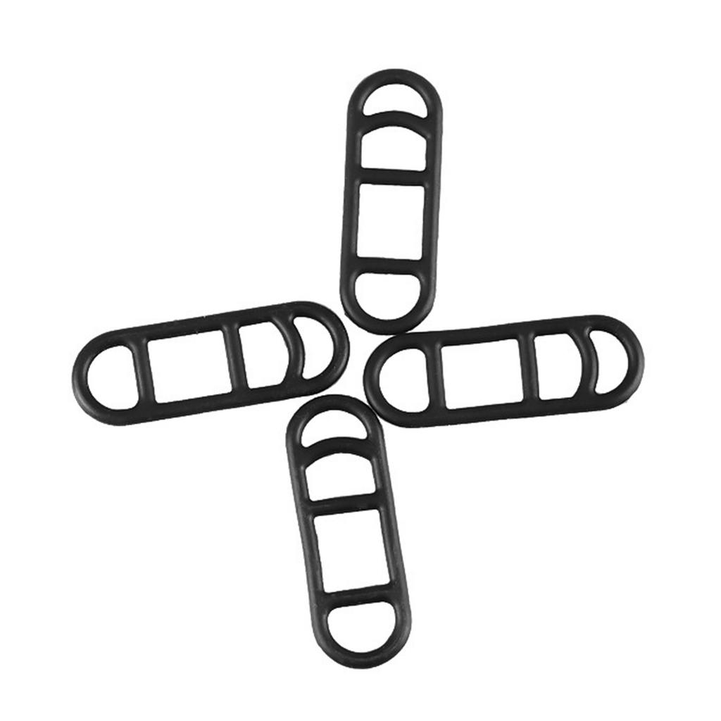 10 Pcs Bike Mounting Bands Elastic Fixed Straps Bicycles Light Silicone Strap Portable Cycling Flashlight Mount Holder