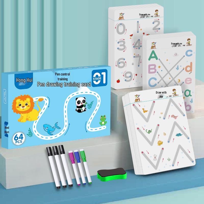 Preschool Pen Control and Tracing Workbook for Kids Ages 3-6: Calligraphy, Drawing, and Coloring Activities