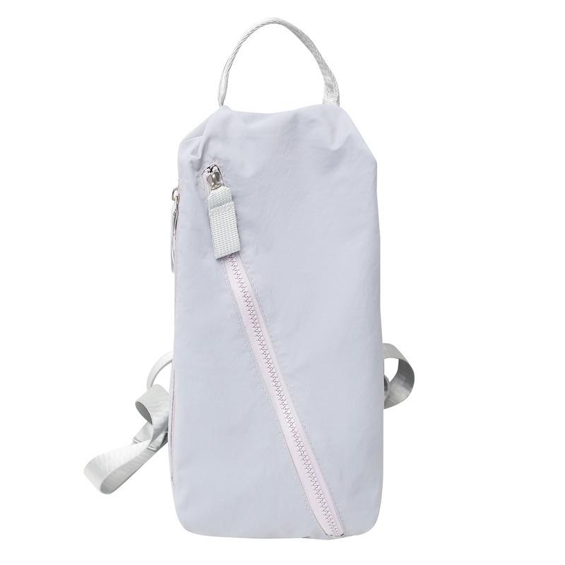 

Multifunctional shoulder breast bag Fitness backpack Waterproof yoga bag Sports messenger bag Large capacity cycling class bag серый