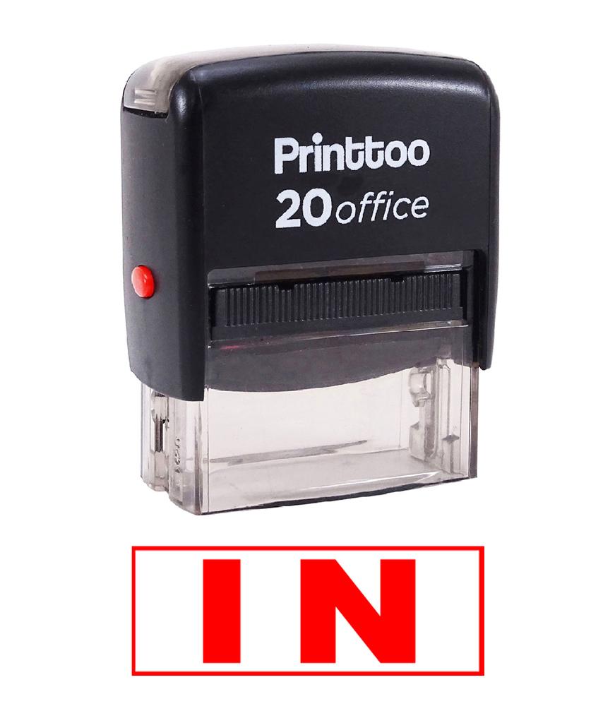 Printtoo Office Stationary Custom Stamp IN Self Inking Rubber Stamp-Black