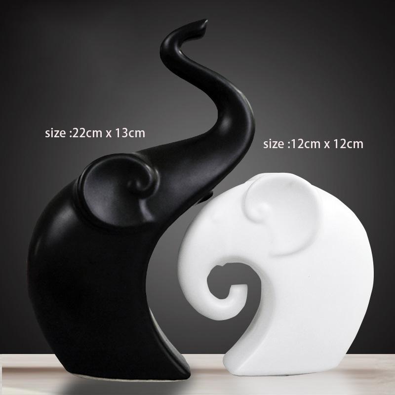 

Скандинавский Олень Слон Кошка Кролик Лебедь Керамические Животные Орнаменты Шкаф Магазин Бар Фигурки Украшение для Дома Офиса Современные Ремесла