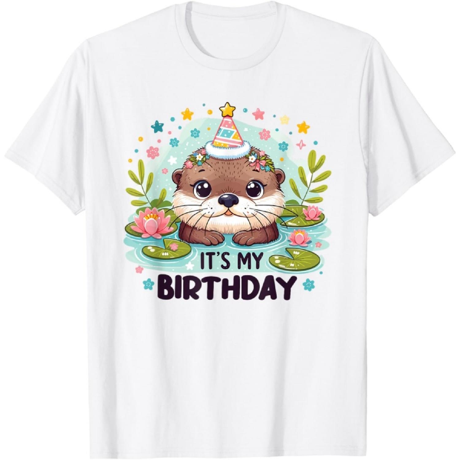 Birthday Otter For Kids It s My Birthday T-Shirt XXXXXL белый