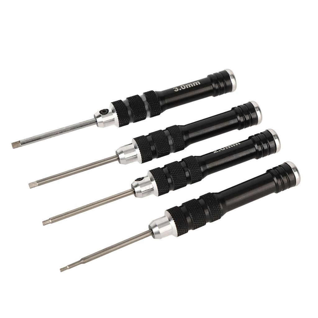 4 Stück Schraubendreher Ultraharter Rutschfester Griff Langlebig Rostfrei Schraubendreher-Set zum Reparieren Typ A