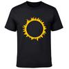 Yellow Solar Eclipse Sun Graphic Man's T-Shirt