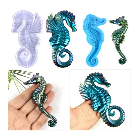 

Форма для морского конька, антипригарная прозрачная текстура, полуразмерная декоративная силиконовая форма для морского конька, форма для капель, товары для дома