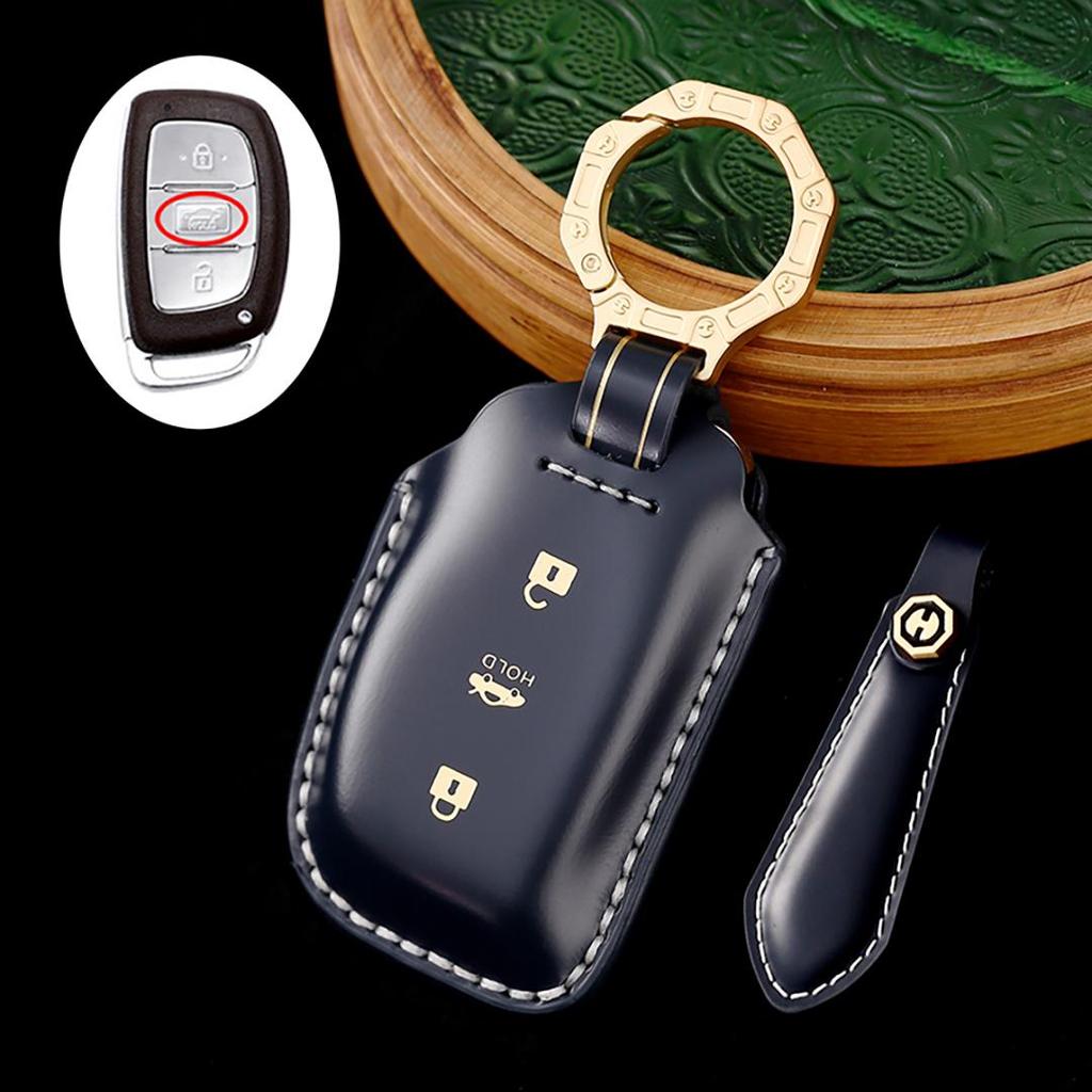 Hyundai ix35/Tussen Sonata San Duffy Ioniq i10 i20 i30 i40 iX20 Handmade Cowhide car key cover