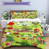 3 Stuks Grinch Feestelijke Illustraties Beddengoed Set Dekbedovertrek Kussensloop Huis Kerstmis Xmas Halloween Cadeau 1 Dekbedovertrek 2 Kussenslopen S92159