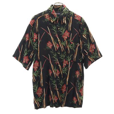 Puritan 90s Old Overall Handle Short Sleeve Aloha Shirt S Black Men's Used