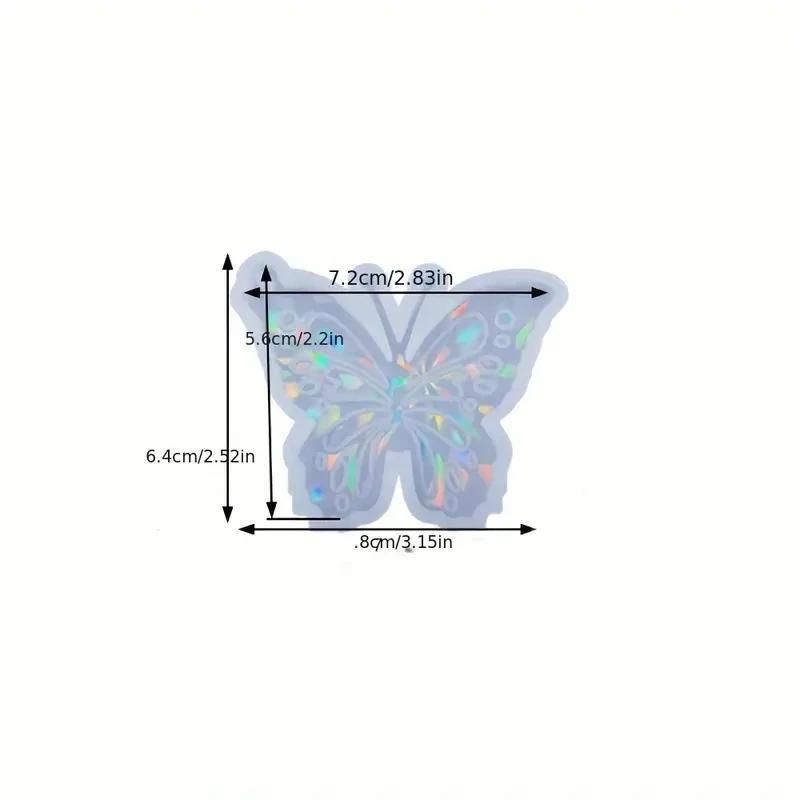 1Pcs Butterfly Silicone Pendants Keychain,Hanging Ornaments for DlY Necklaces,Bracelets,Home&CarDecors,Festive Gift Favors