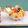 Short Handle Dessert Spoon Stainless Steel Creative Coffee Spoon Multipurpose Mini Cute Ice Cream Cake Scoop Kitchen Tableware
