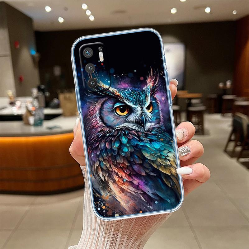 NH14 Cartoon Art Owl Phone Case for LG K22 K30 K40 K40S K41 K42 K50 K50S K51 K51S K52 K61 K62 K71 K92 Q60 Q61 V40 V50 V60