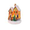 Winter Snow LED Lighted Houses Luminous Village Christmas Figurine  Desktop Collectible