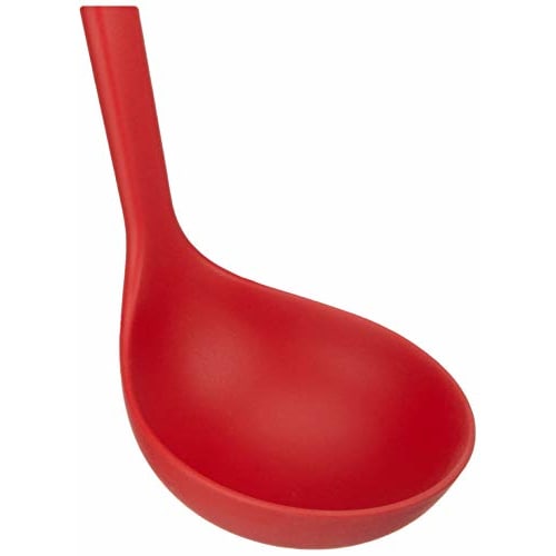 Ballarini Rosso Soup Ladle, Silicone, Heat-Resistant, Dishwasher-Safe [Official Japanese Product] 28000-001