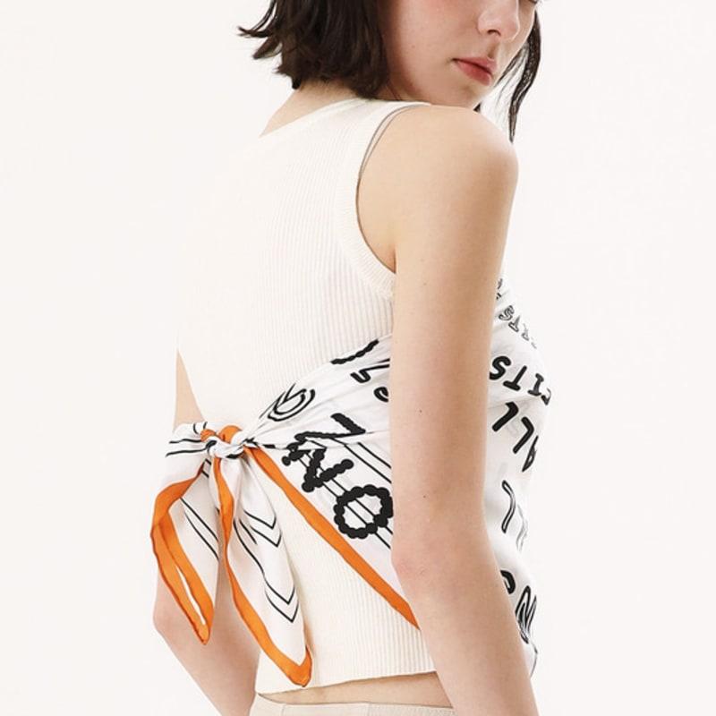 ONSZ Logo Concentric Circle Silk Scarf