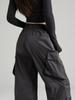Women's Retro White & Grey Quick-Dry Wide Leg Pants for Spring/Summer 2026 - Outdoor & Mountaineering Style