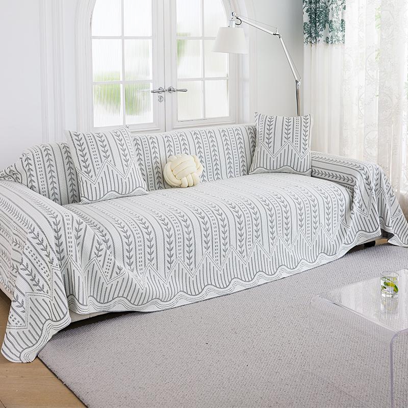 Home Sofa Cover Living Room Sofas Blanket Cover 3 Seater Full Cover Knitted Blanket High Quality Non-Slip Sofa Cushion 180X130cm