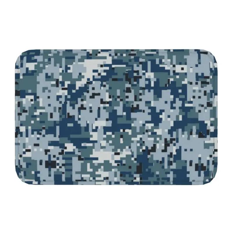 Tappetino d'ingresso per porta anteriore, tappeto per pavimenti, tappeto da esterno per bagno, cucina, tappeto per garage, motivo mimetico militare, esercito