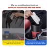 Durable Car Trash Can Leather Waterproof Auto Storage Bin Organizer For Ford Escort KA Flex Everest KA Expedition Falcon Fusion