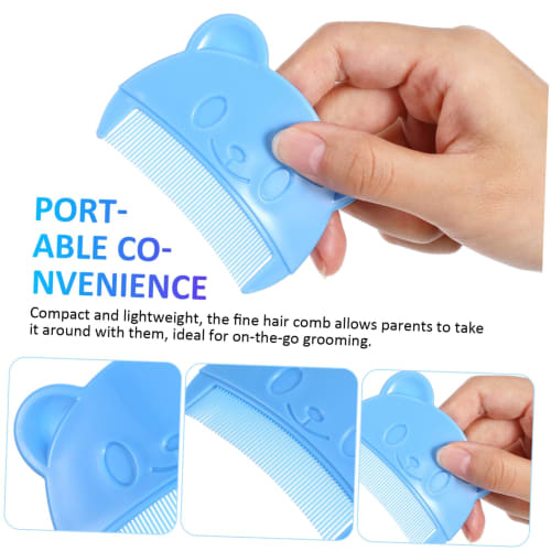 JOINPAYA 2-Piece Baby Comb, Cute Hair Comb, Baby Shampoo Brush, Toddler Comb, Baby Hair Brush, Fine Hair Comb, Toddler Hair Comb, Newborn Hair Brush,