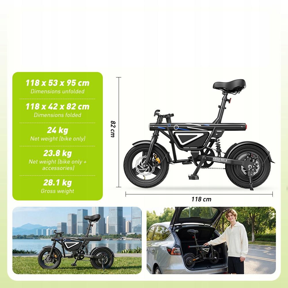 Stad Elektrische Fiets EB1S krachtig 250W 25km/u 36V10Ah 45 KM Volwassen elektrische fiets, e-bike, elektrisch