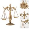 Balance Scale Libra Decor Vintage Metal Libra Jewelry Display Retro Iron Balance Justice Scale Sculpture Ornament For Office