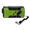 WINTECH Waterproof Portable Radio with LED Portable Charging USB Cable and Adapter Battery Solar Charging KDR-201CWP Hand-Crank FM/AM Light, Green,