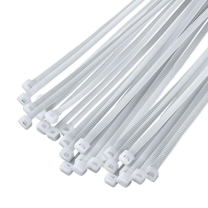 100pcs Self-locking Cable Ties Black Wire Cable Zip Ties Fasten Cable Organiser Nylon Straps Multi-Purpose Wraps Cord Management